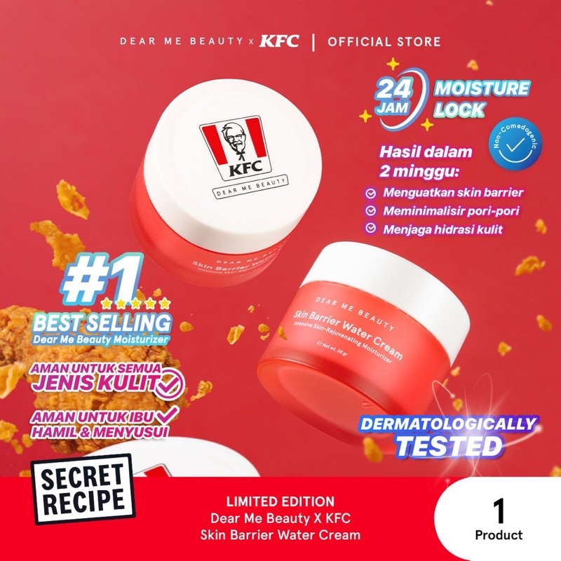 DEAR ME BEAUTY x KFC Skin Barrier Water Cream Moisturizer Gel