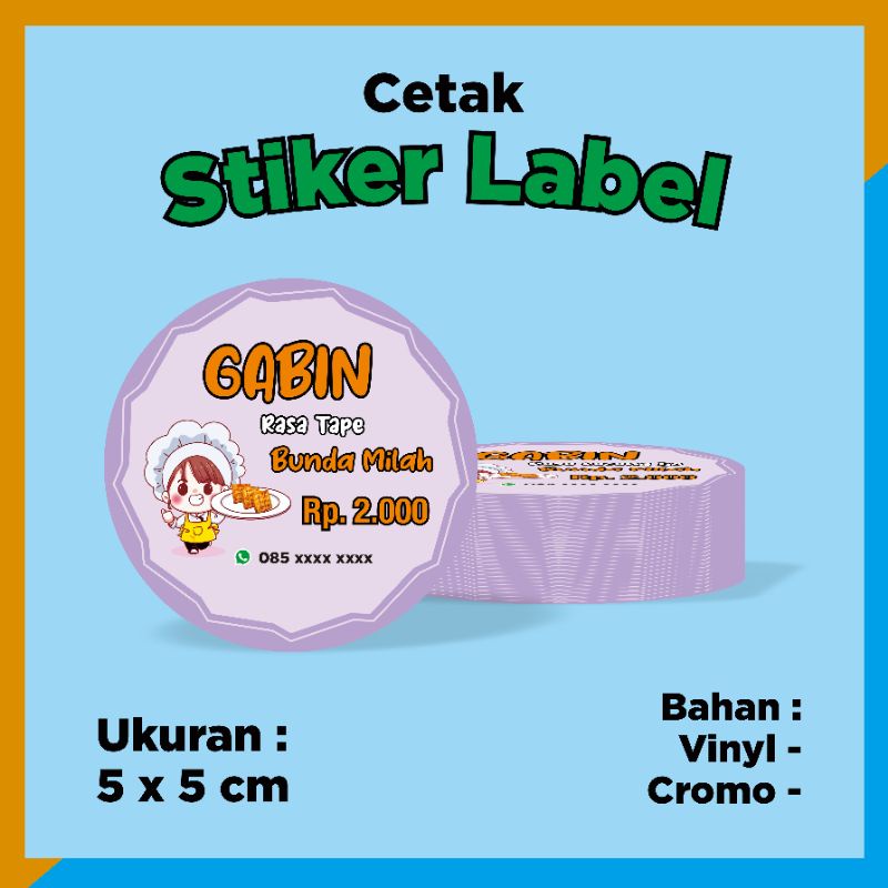 

STIKER / STIKER SATUAN / STIKER LABEL MAKANAN MINUMAN - FATIHPRINTING