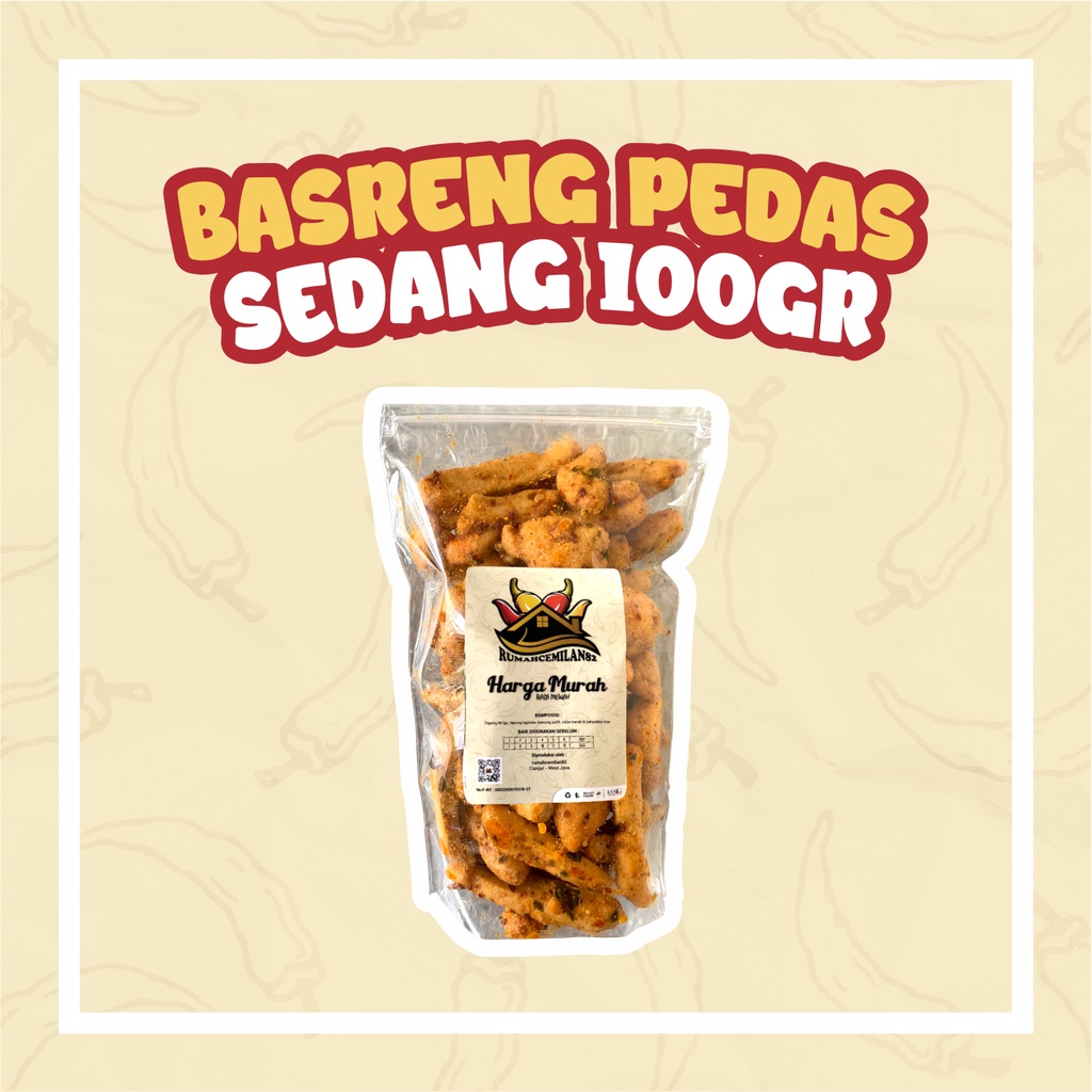 

Basreng pedas SEDANG daun jeruk by Rumahcemilan82