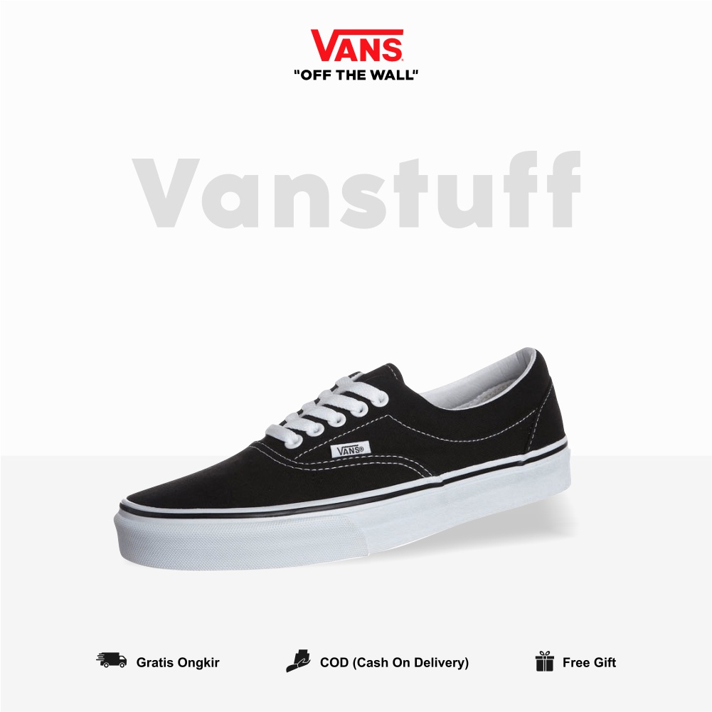 Era Classic Black White Cuople Pria Wanita BNIB Original 100% Guarated Cowok Cewek Vanz Era Ori