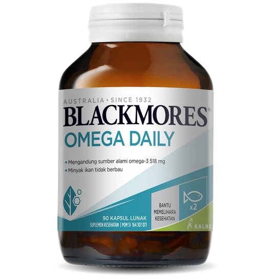 Blackmores Omega Daily Odourless 30 Kapsul Lunak