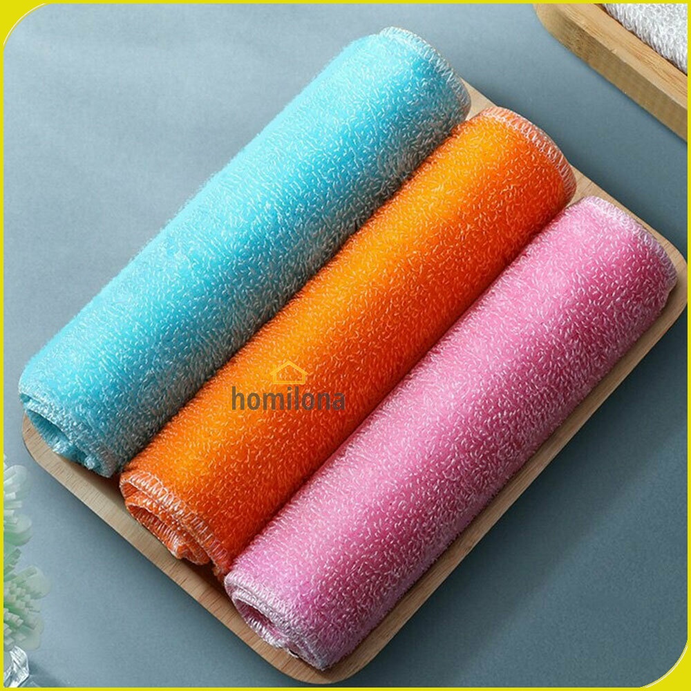 Joybos Kain Lap Dapur Microfiber Cleaning Cloth 18 x 22 cm 3 PCS - J146 - Mix Color