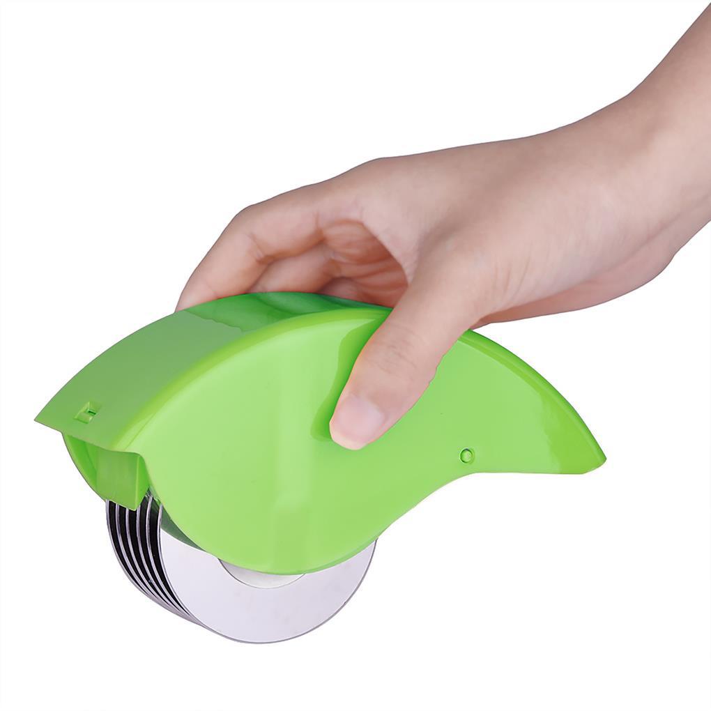 Green Onion Roller Slicer Rumah Tangga Ukuran Kecil Sederhana Manual Pengiris Penggiling Sayuran Aksesori Dapur Makanan Bumbu Mincer