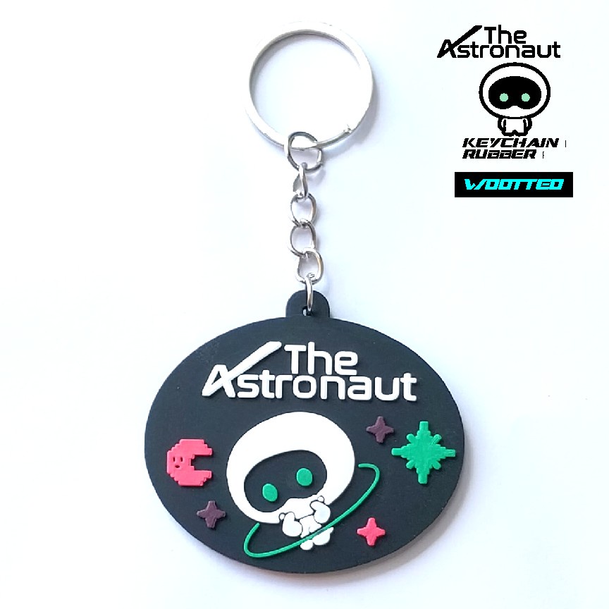 WOOTTEO KEYCHAIN THE ASTRONAUT SEOKJIN GANTUNGAN KUNCI RUBBER UN OFFICIAL