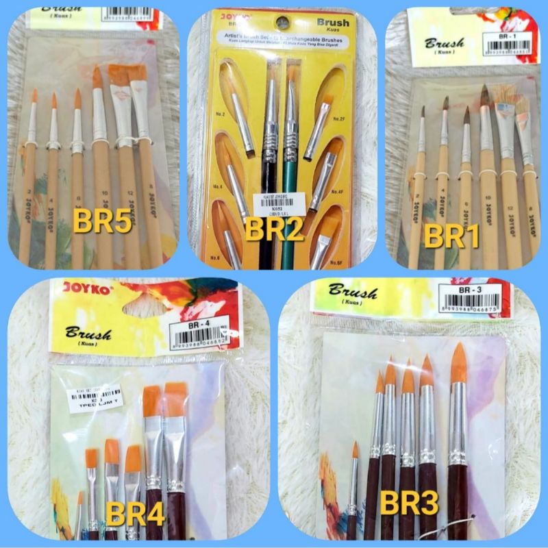 

Kuas Set Joyko BR1, BR2, BR3, BR4,BR5,BR8