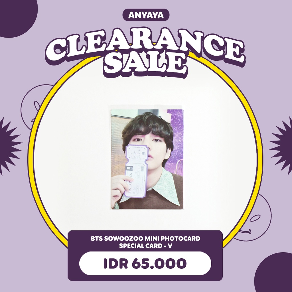 [READY STOCK] BTS 2021 MUSTER SOWOOZOO TICKET SPECIAL EXCLUSIVE PHOTOCARD SHARING TAEHYUNG V