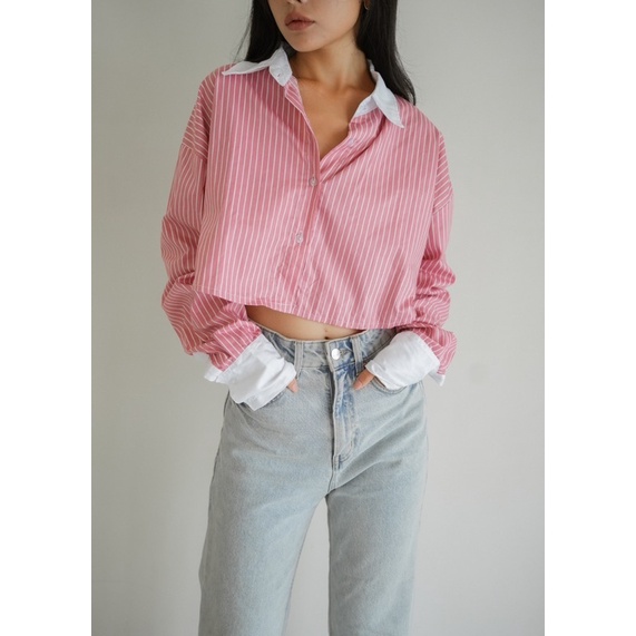 KOOZEE - MILLIE CROP SHIRT - CROP SHIRT WANITA