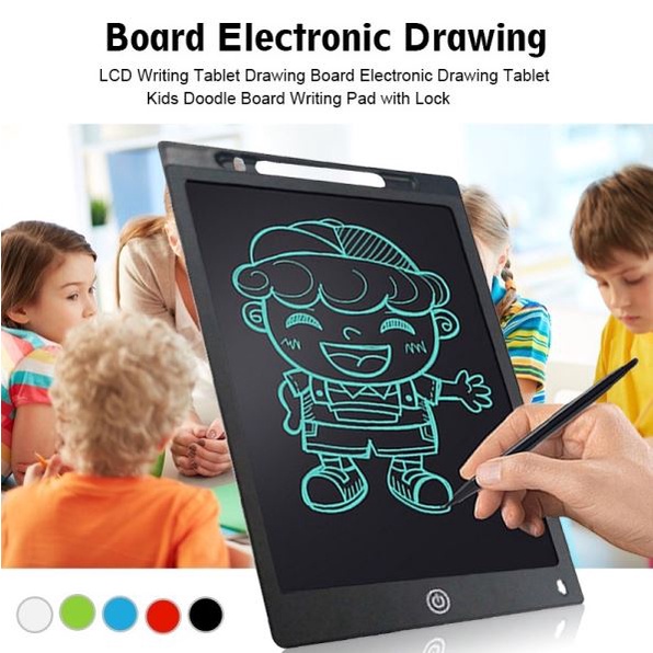 LCD Writing Tablet 8.5&quot; Eye Care Display Screen Lock Function Papan Tulis Anak/Dewasa