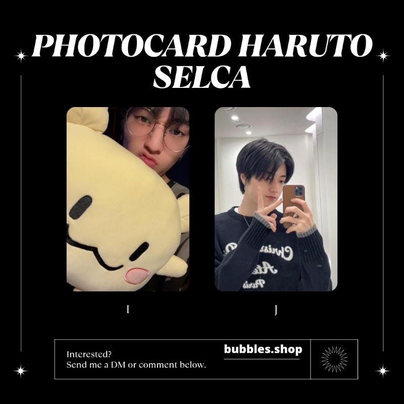 PHOTOCARD UNOFFICIAL HARUTO TREASURE SELCA