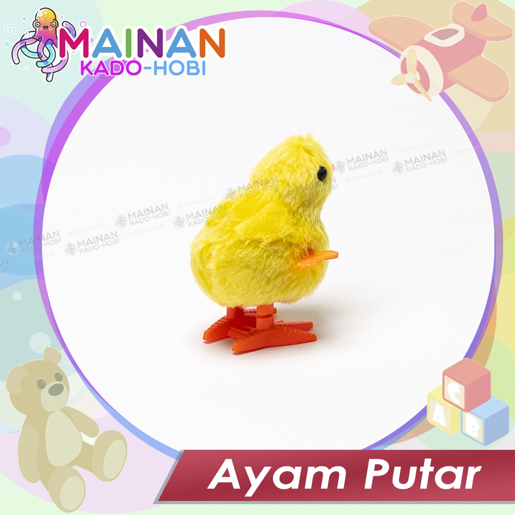 MAINAN ANAK MINIATUR BONEKA AYAM CHICKEN PUTAR