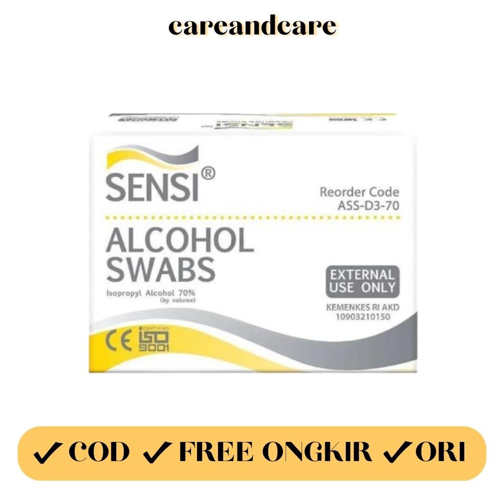 Alcohol Swabs SENSI isi 100lembar