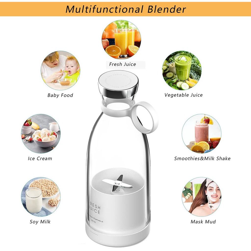 Wireless Charger Blender Buah Juicer Portable Mini Juicer 350ml