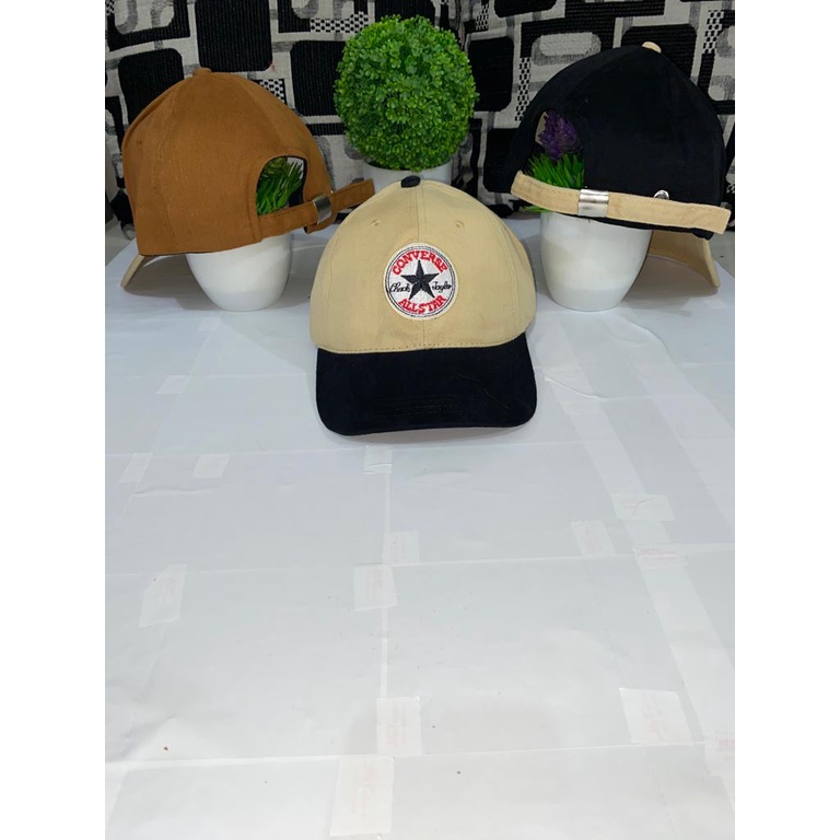 BIG SALE PROMO FREE ONGKIR TOPI DISTRO CAP TRENDY PRIA WANITA BASEBALL CAKOB MODEL TERBARU HITAM KOMBINASI CREAM KEREN KEKINIAN BAHAN RAFELL TEBAL BERKUALITAS