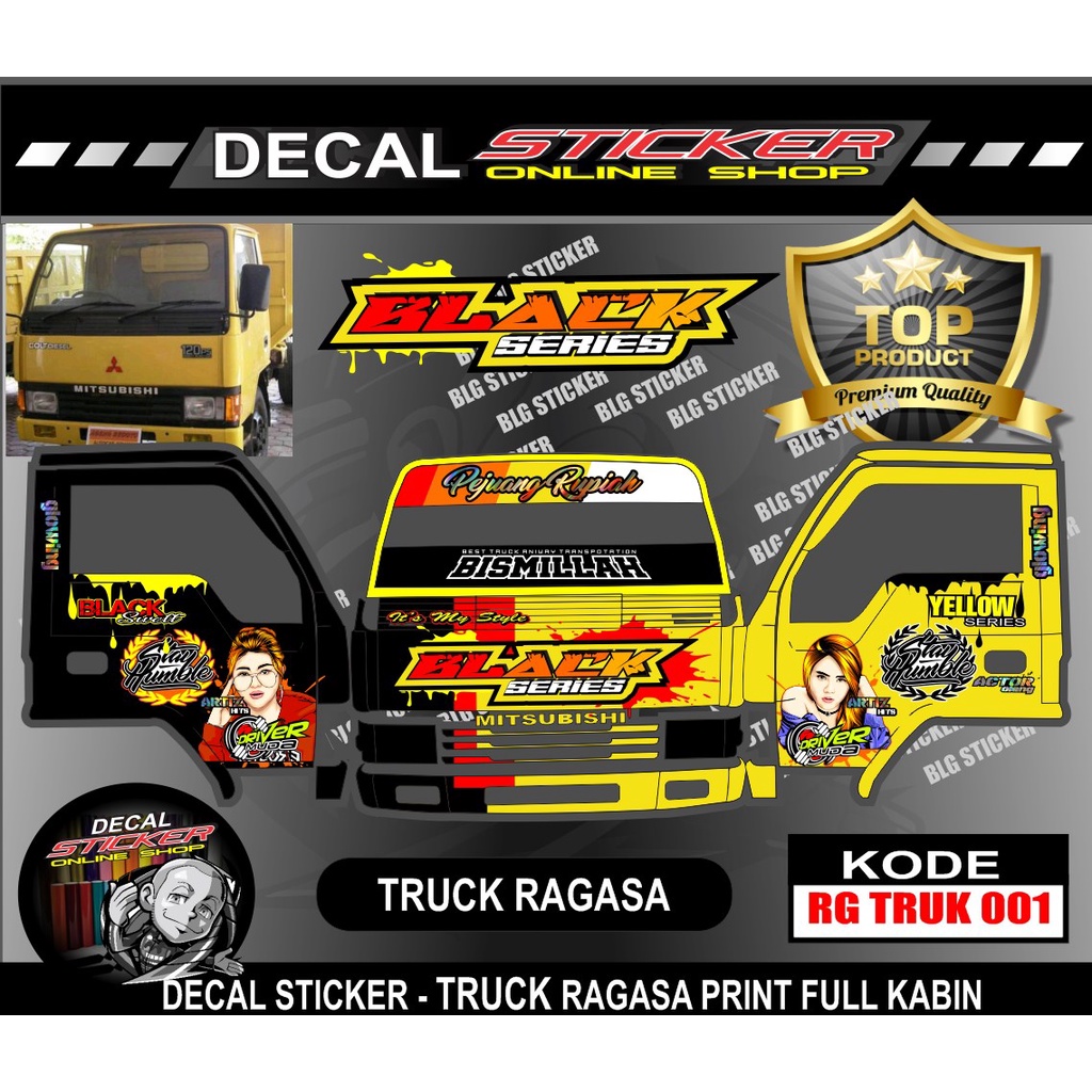 DECAL TRUK FULL KABIN RAGASA Mitsubishi Ragasa 120 Ps