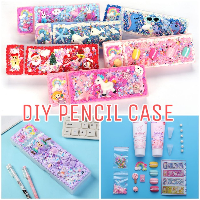 

BAJUKIDDIE DIY PENSIL CASE TEMPAT PENSIL MAINAN ANAK DEKORASI IMPORT