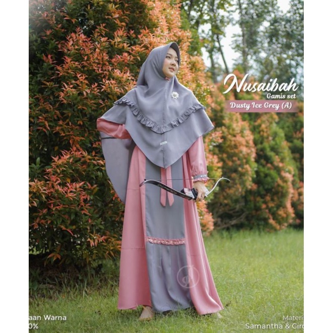 Promo GAMIS NUSAIBAH SATU SET KHIMAR ALWA HIJAB