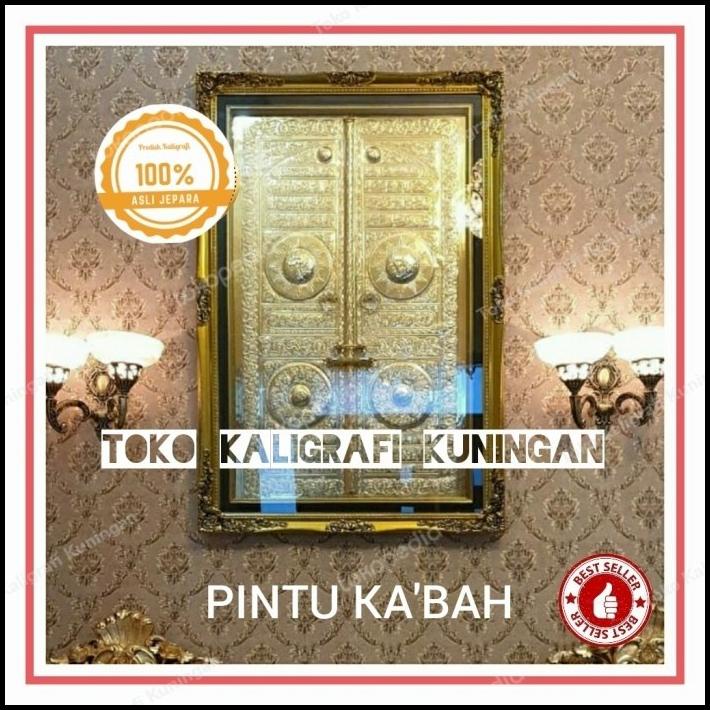 Promo Kaligrafi Kuningan Bedono Pintu Ka'Bah Jumbo