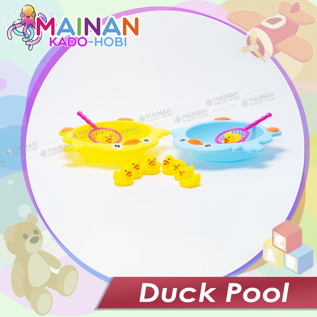 SET MAINAN MANDI ANAK FISHING DUCK PANCING KOLAM BEBEK KARET