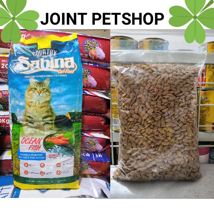 EXPEDISI ( 10 PCS ) Makanan Kucing Country Sabina Kemasan 1KG / Cat Food Sabrina Repack