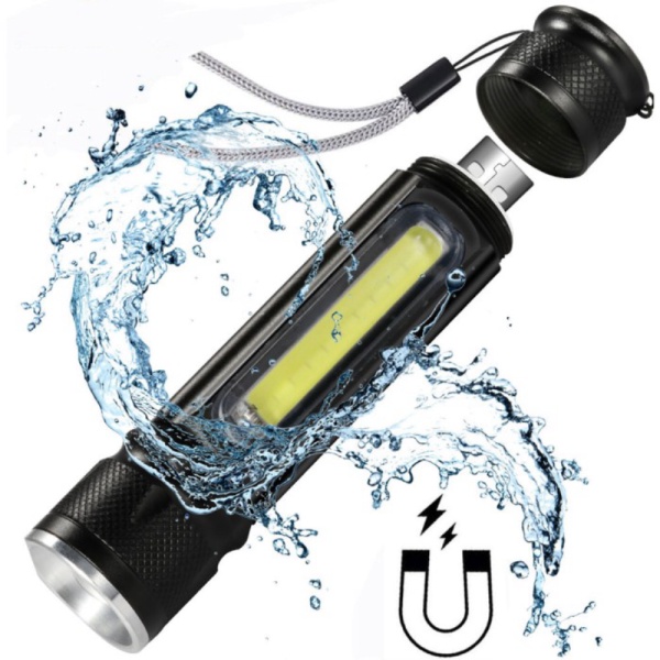 

Promo Senter LED Lantera USB Rechargeable Cree XML T6 COB 2300 Lumen Black Limited