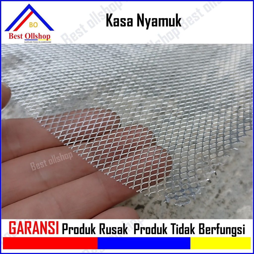 Kawat Nyamuk Jaring Aluminium 1 Roll / Kasa Nyamuk / Jaring Kawat Parabola Anti Karat Murah / Kasa Kawat Nyamuk Penghalang Nyamuk Jaring Aluminium Ventilasi Lubang Angin