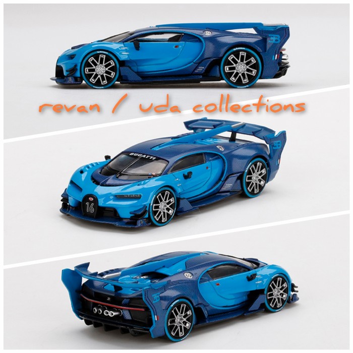 MiniGT Mini GT 266 Bugatti Vision Gran Turismo Light Blue - reguler