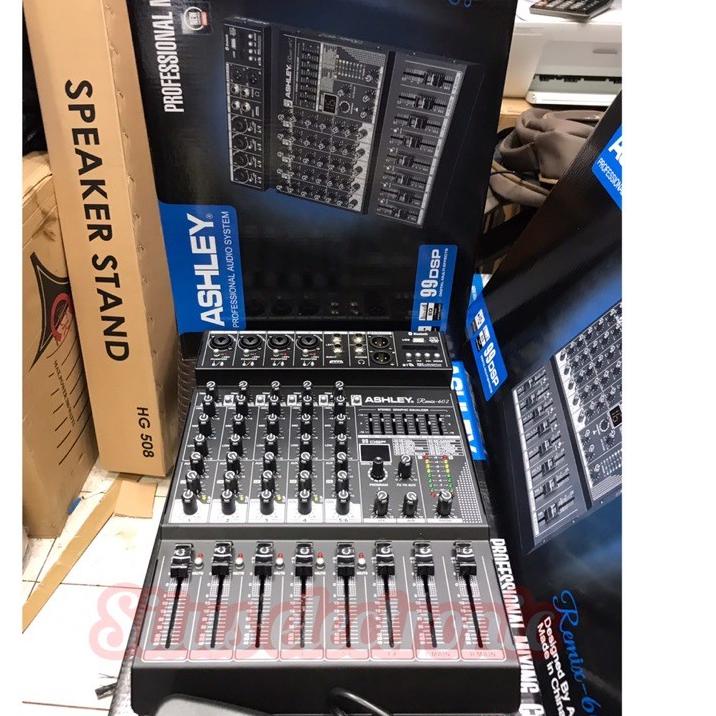 ➯✽✷ mixer ashley remix 602 original mixer 6 channel effect 99dsp 24bit equalizer model premium 6 Rea