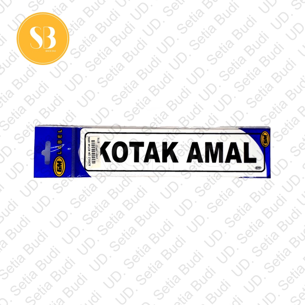 Label GM Kecil Kotak Amal LK 120