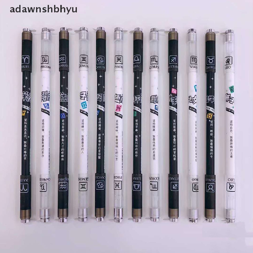 Adawnshbhyu Pena Gel Flash LED Rotag Keren Dengan Lampu Siswa Mode 0.5mm Spinning Pen ID