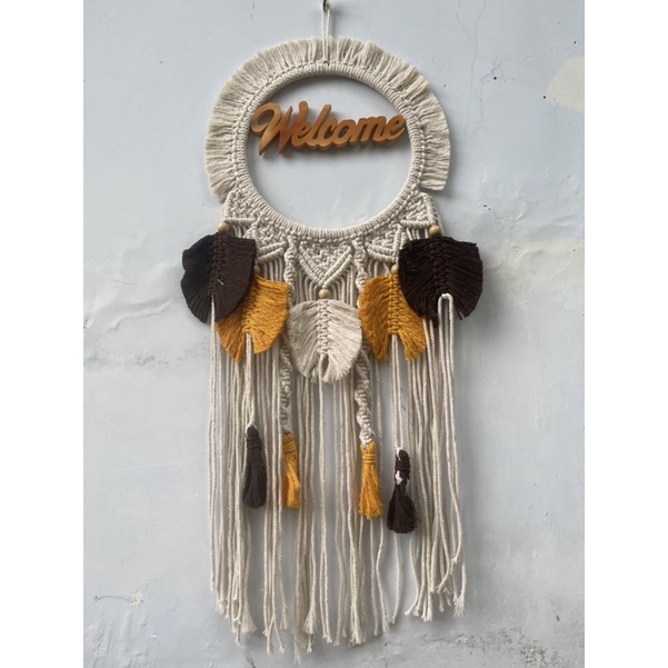 (READY STOK) Macrame wall hanging/ hiasan dinding/ dekorasi rumah/ hiasan nama