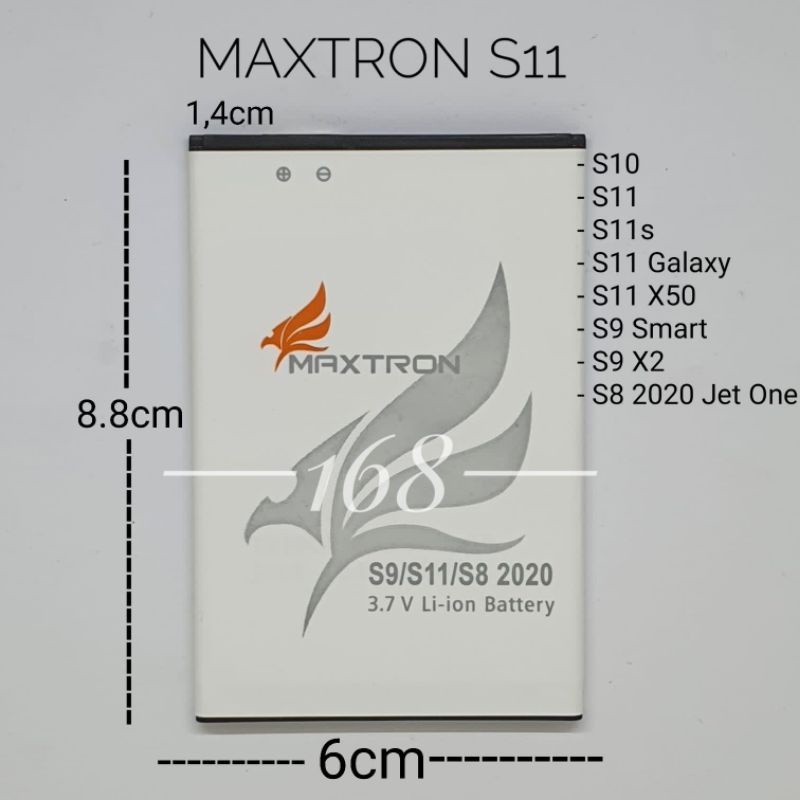 PROMOOO BISA COD Baterai Batre Maxtron S8 2020 S9 S10 S11s Batere Maxtron S11 Battery