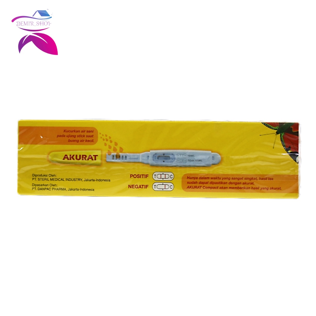 Akurat Compact Test Pack Stik / Alat Tes Kehamilan Akurat Compact