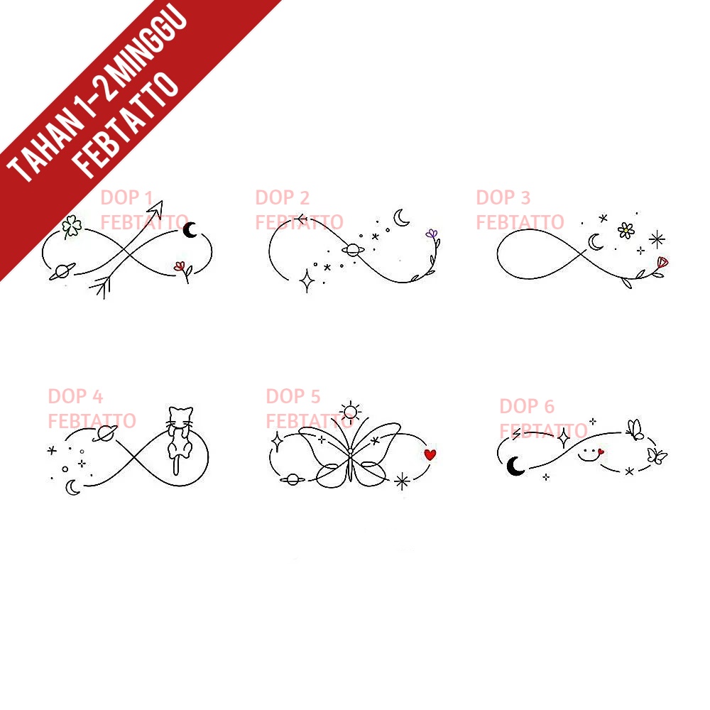 Tato Temporer Tato infinity stiker Tatto - DOP 1-6