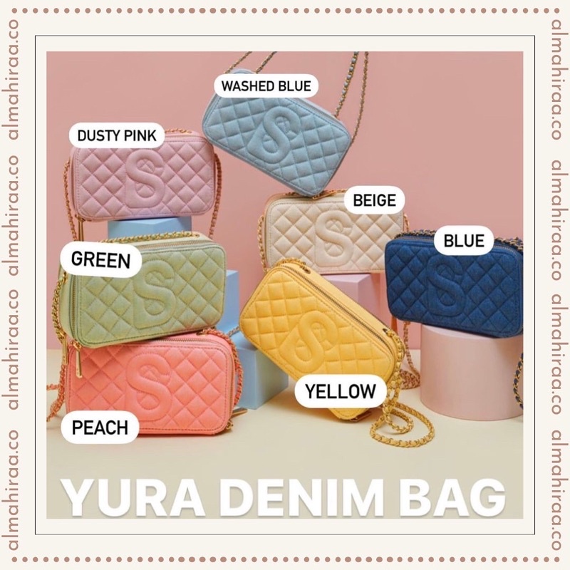 YURA DENIM BAG YURA BAG BUTTONSCARVES BS