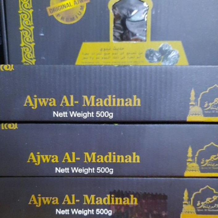 

VH5✧ kurma ajwa almadinah super kemasan dus 500gr exp2024 FRESHH