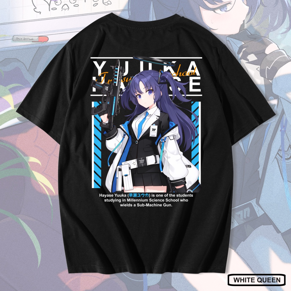 KAOS HAYASE YUUKA BLUE ARCHIVE - KAOS DISTRO PRIA & WANITA KAOS ANIME & GAME BLUE ARCHIVE HAYASE YUU