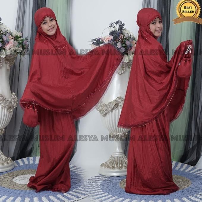 Mukena Parasut Anak Model Pita Mukena Parasut Anak Deffa Termurah