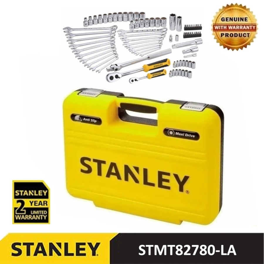 STANLEY KUNCI SOK SET KUNCI SHOCK SOCKET SET 79 PCS / STANLEY STMT82780-LA