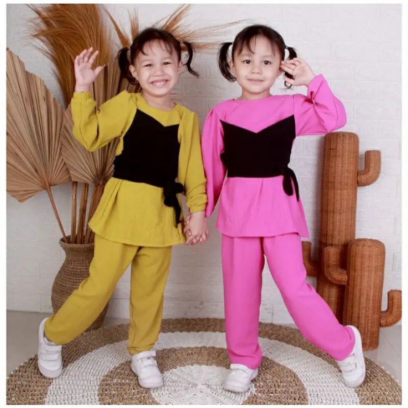 One Set Lesti Anak Bahan Crinkle // Setcel Lesti Viral
