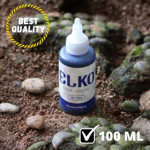 

Tinta Stempel Flash Warna Biru Waterproof ELKO 100 ML Untuk Kertas