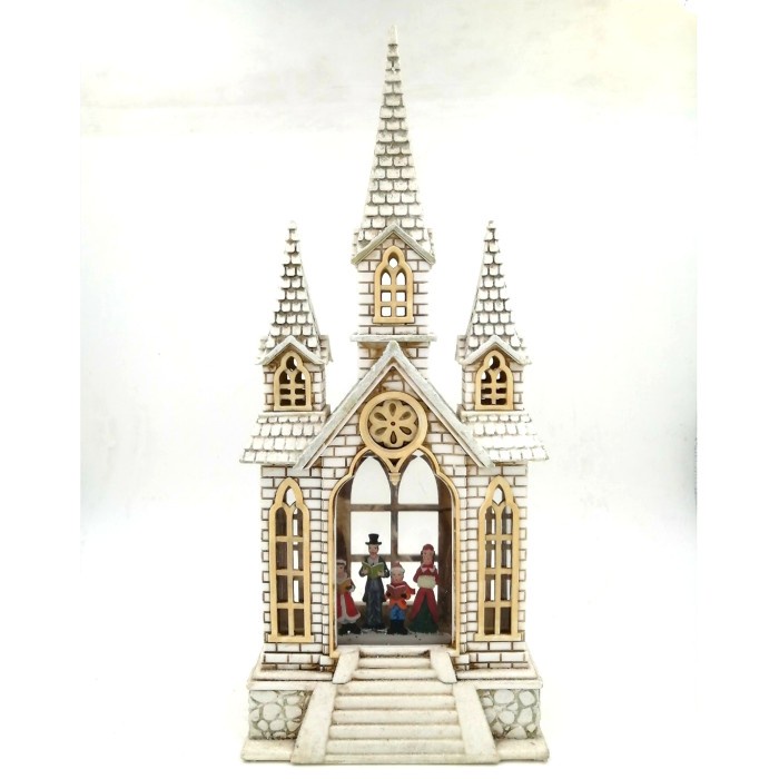 Snow Globe Gereja Putih Kotak Musik Family Kado Natal Lentera Rumah Kotak Musik Natal Harga Grosir Termurah Kado Natal Christmas Music Box Snow Box