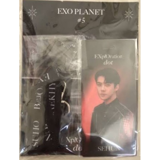 [ MERCH EXO OFFICIAL ] LANYARD EXPLORATION EXO DOT STRAP SEHUN