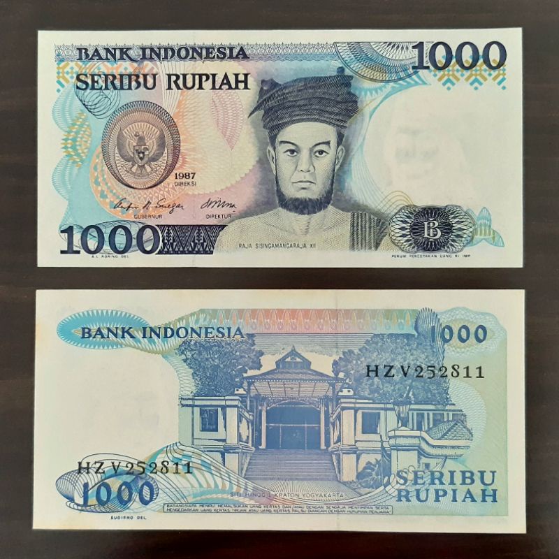 Uang kuno 1000 Rupiah Sisingamangaraja 1987