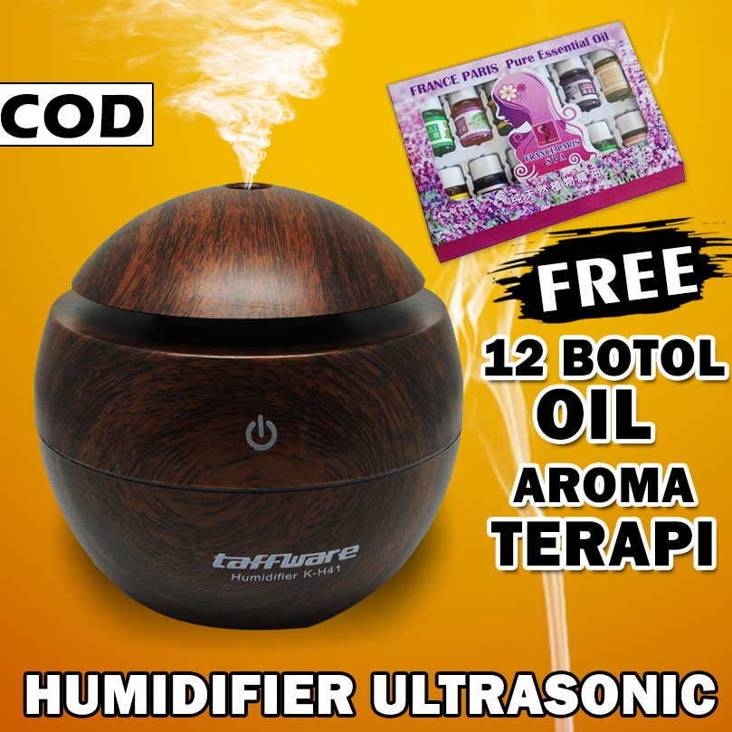 humidifiern Aromatherapy difuser disfuser diffuser Desain Kayu bulat