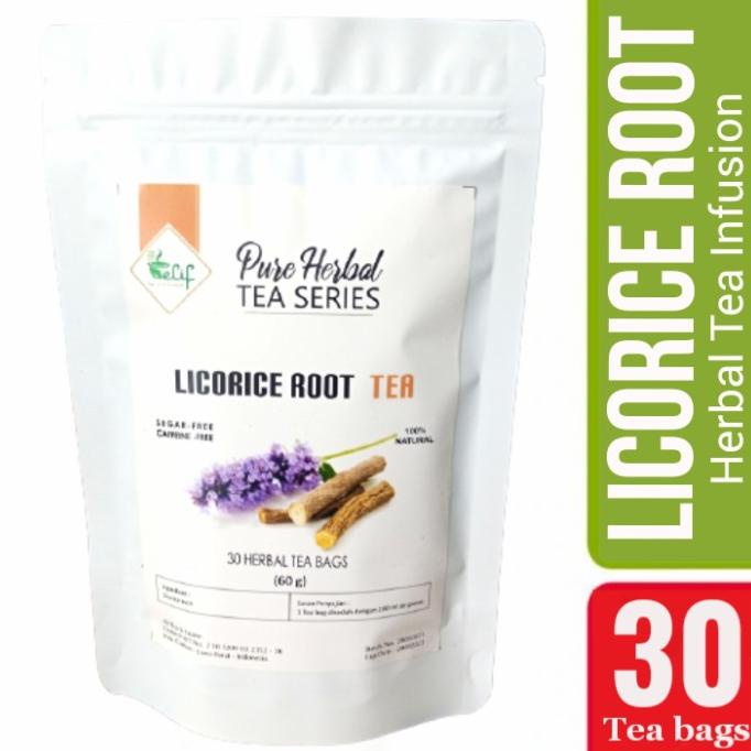 

[BISA COD] Licorice Root Tea : Pure Sweet Licorice Root Herbal Tea (30 Tea Bag)