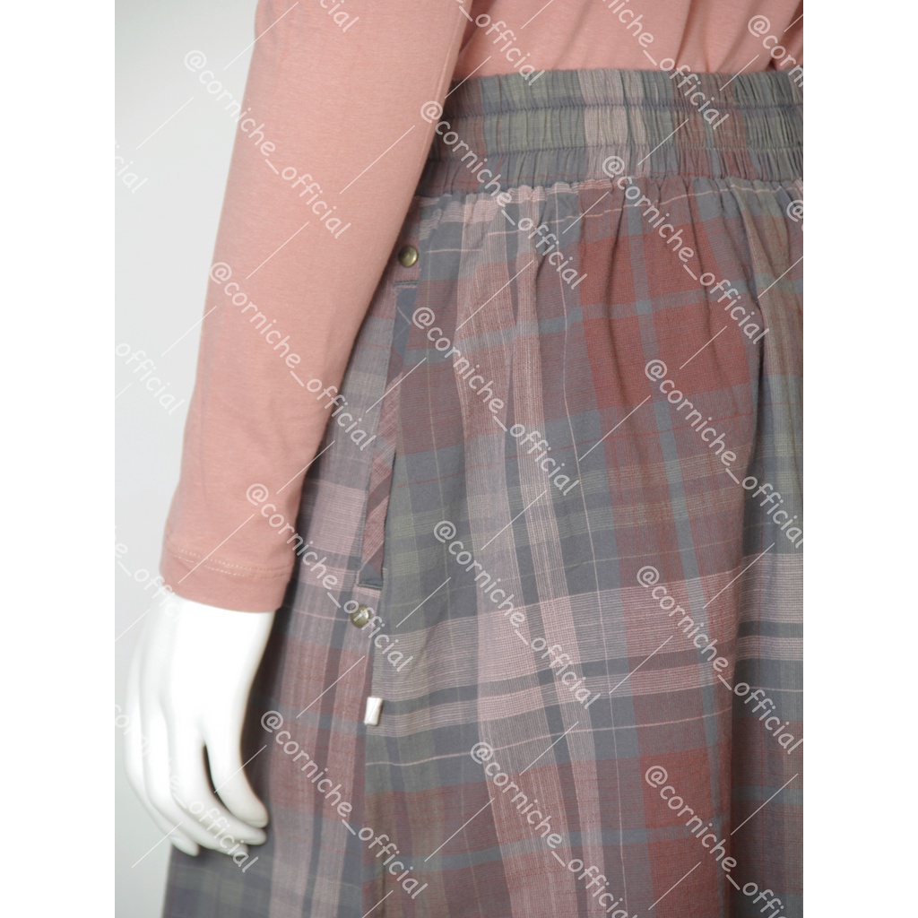 Corniche Calica Skirt Maroon - TO52341