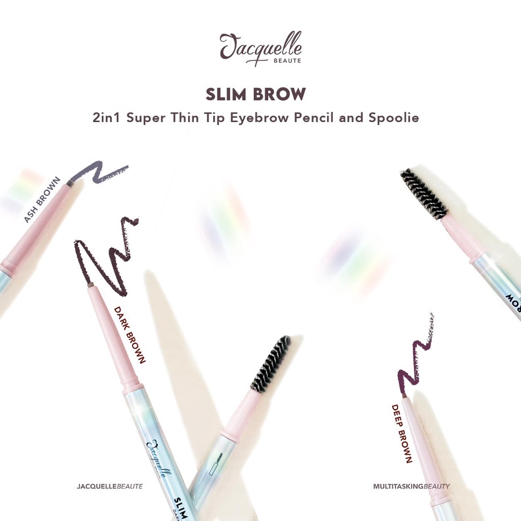 Jacquelle Browssential Multitasking Eyebrow Pencil Slim Brow Pensil Alis Eye brow