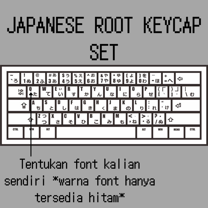 Keyboard Keykraft Keycaps Japanese Keycap Set (60%)