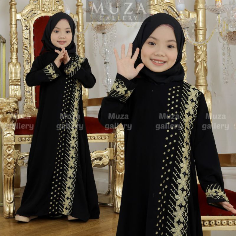 MUZA ABAYA ANAK ELMIRA BONUS PASMINA