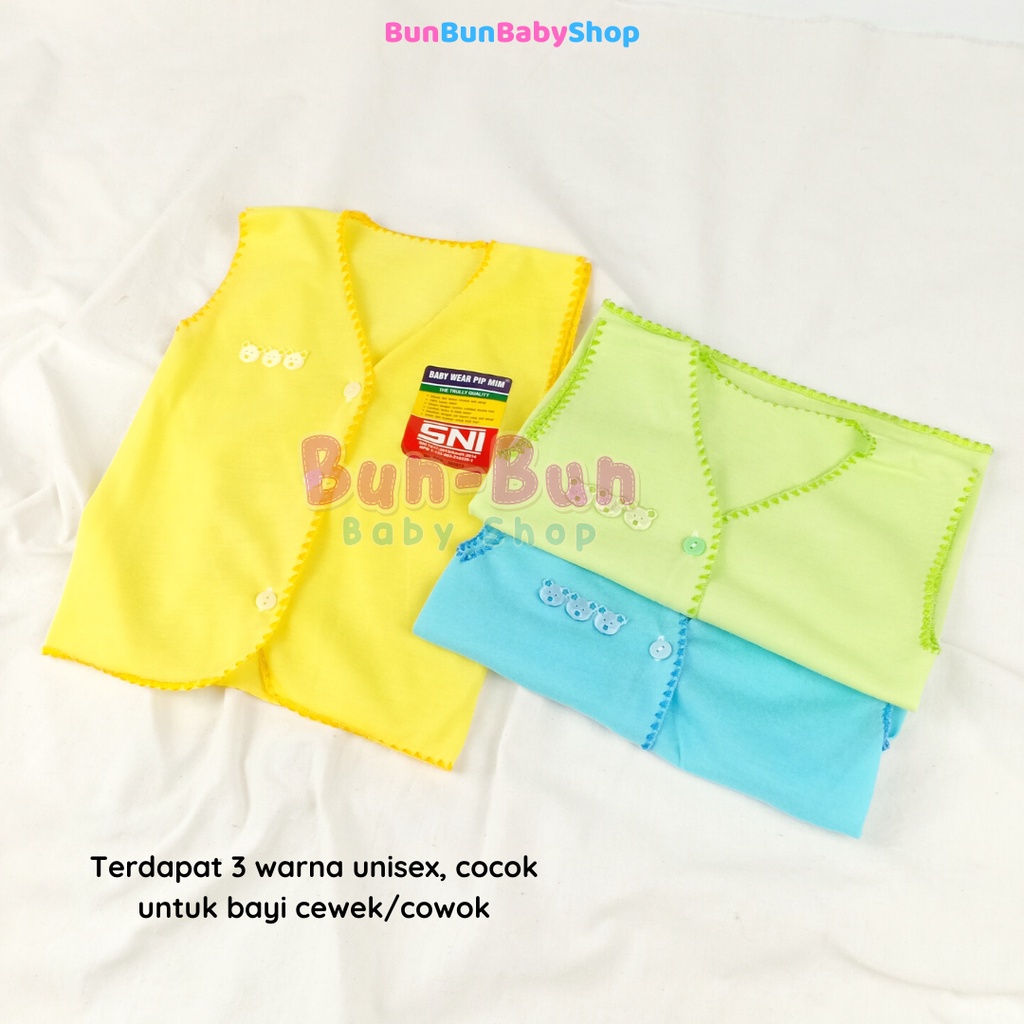 Baju Bayi Polos Lengan Kutung Unisex Atasan Baby New Born Boy Girl Pakaian Balita Fashion Anak Murah Perlengkapan Baru Lahir Peralatan Newborn Cewek Cowok Bunbunbabyshop